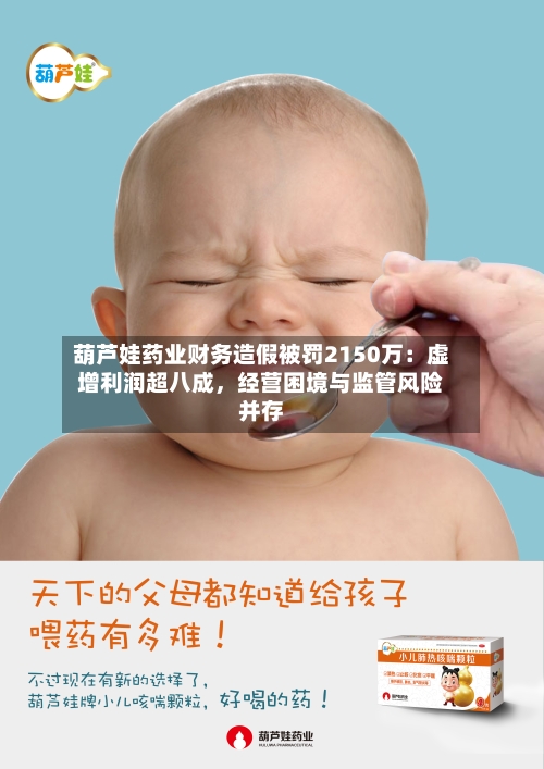 葫芦娃药业财务造假被罚2150万：虚增利润超八成，经营困境与监管风险并存-第3张图片