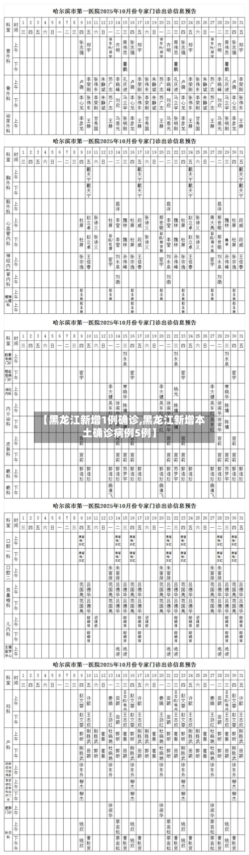 【黑龙江新增1例确诊,黑龙江新增本土确诊病例5例】-第3张图片