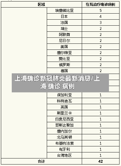 上海确诊新冠肺炎最新消息/上海 确诊 病例