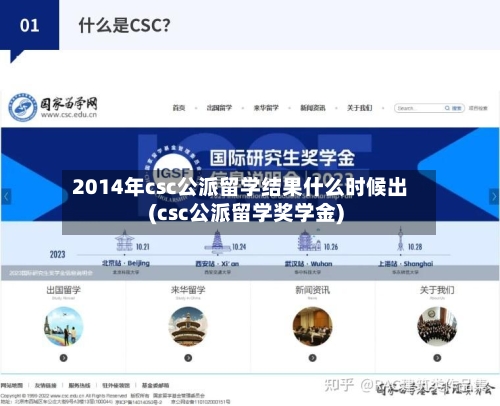 2014年csc公派留学结果什么时候出(csc公派留学奖学金)
