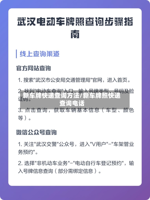 新车牌快递查询方法/新车牌照快递查询电话