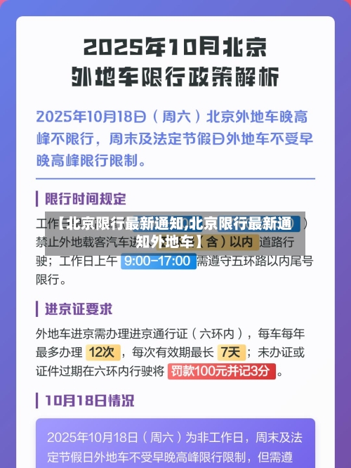 【北京限行最新通知,北京限行最新通知外地车】-第2张图片