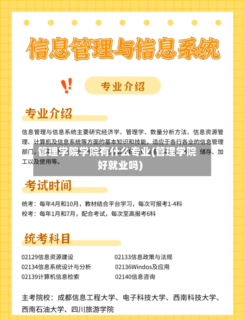 管理学院学院有什么专业(管理学院好就业吗)-第2张图片