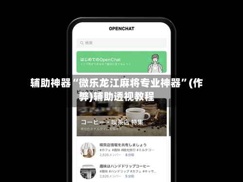 辅助神器“微乐龙江麻将专业神器”(作弊)辅助透视教程