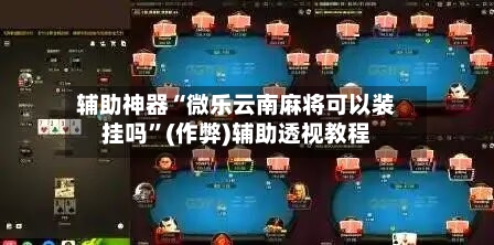 辅助神器“微乐云南麻将可以装挂吗”(作弊)辅助透视教程