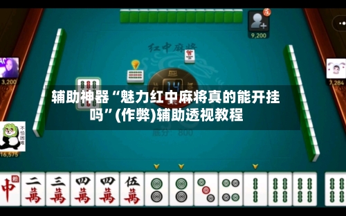 辅助神器“魅力红中麻将真的能开挂吗	”(作弊)辅助透视教程-第3张图片