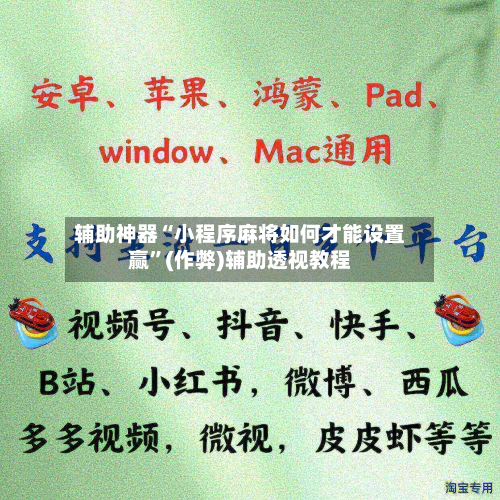 辅助神器“小程序麻将如何才能设置赢”(作弊)辅助透视教程-第3张图片