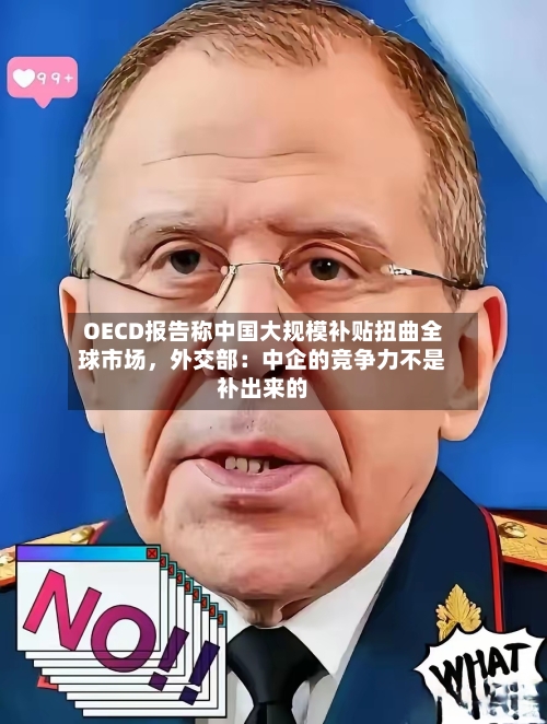 OECD报告称中国大规模补贴扭曲全球市场，外交部：中企的竞争力不是补出来的-第2张图片