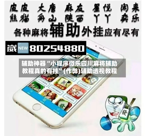 辅助神器“小程序微乐四川麻将辅助教程真的有挂”(作弊)辅助透视教程-第2张图片