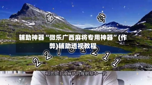 辅助神器“微乐广西麻将专用神器”(作弊)辅助透视教程