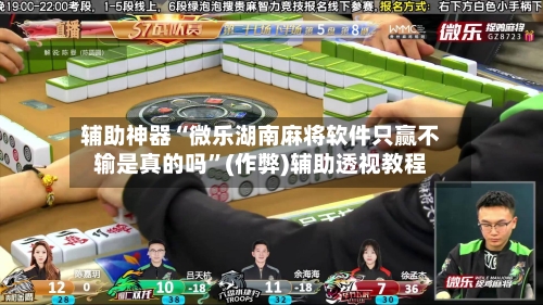 辅助神器“微乐湖南麻将软件只赢不输是真的吗	”(作弊)辅助透视教程-第3张图片
