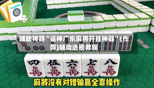 辅助神器“雀神广东麻将开挂神器”(作弊)辅助透视教程