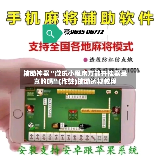 辅助神器“微乐小程序万能开挂器是真的吗”(作弊)辅助透视教程-第2张图片