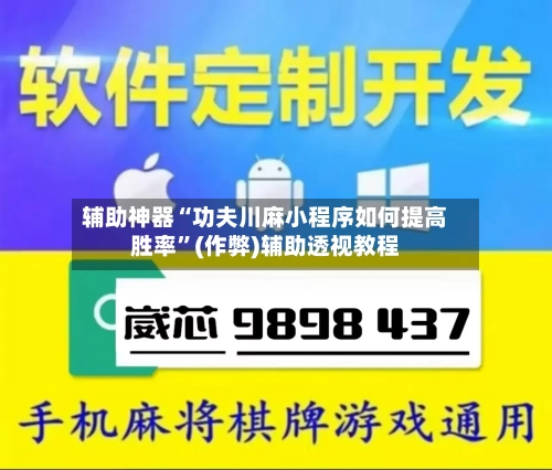 辅助神器“功夫川麻小程序如何提高胜率”(作弊)辅助透视教程