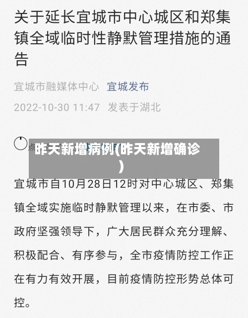 昨天新增病例(昨天新增确诊)-第2张图片