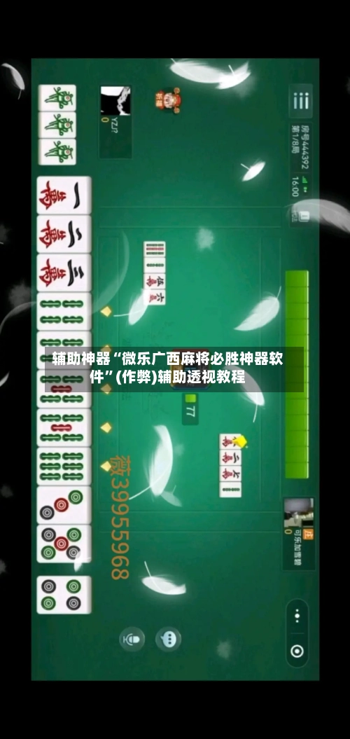 辅助神器“微乐广西麻将必胜神器软件”(作弊)辅助透视教程