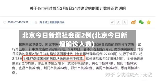 北京今日新增社会面2例(北京今日新增确诊人数)