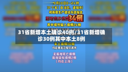 31省新增本土确诊40例/31省新增确诊30例其中本土8例