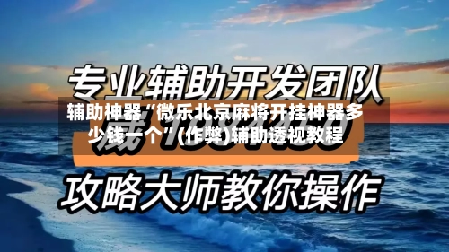 辅助神器“微乐北京麻将开挂神器多少钱一个”(作弊)辅助透视教程