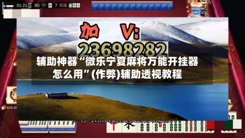 辅助神器“微乐宁夏麻将万能开挂器怎么用”(作弊)辅助透视教程