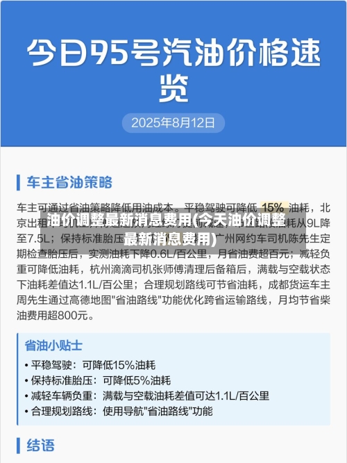 油价调整最新消息费用(今天油价调整最新消息费用)
