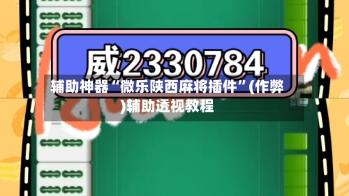 辅助神器“微乐陕西麻将插件”(作弊)辅助透视教程-第2张图片