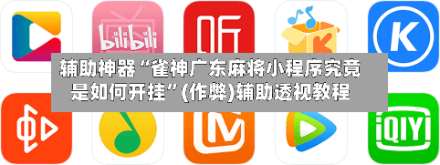 辅助神器“雀神广东麻将小程序究竟是如何开挂”(作弊)辅助透视教程-第2张图片