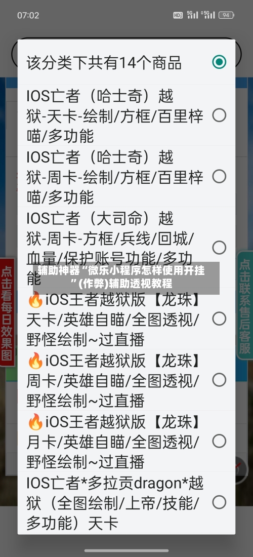 辅助神器“微乐小程序怎样使用开挂”(作弊)辅助透视教程-第3张图片