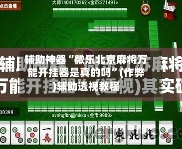 辅助神器“微乐北京麻将万能开挂器是真的吗”(作弊)辅助透视教程-第2张图片