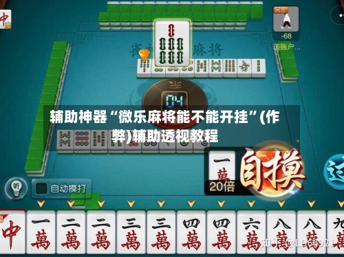 辅助神器“微乐麻将能不能开挂”(作弊)辅助透视教程-第2张图片