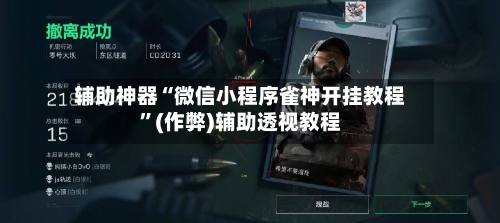 辅助神器“微信小程序雀神开挂教程”(作弊)辅助透视教程-第2张图片