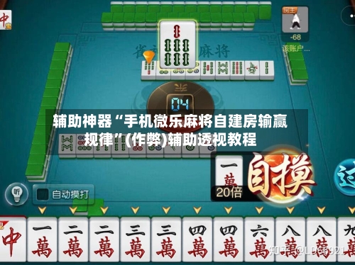 辅助神器“手机微乐麻将自建房输赢规律”(作弊)辅助透视教程