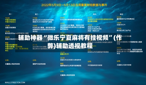 辅助神器“微乐宁夏麻将有挂视频”(作弊)辅助透视教程