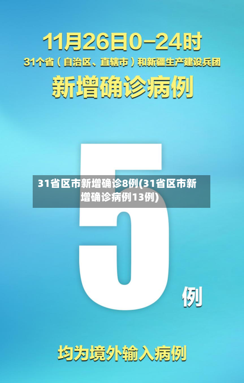 31省区市新增确诊8例(31省区市新增确诊病例13例)-第2张图片