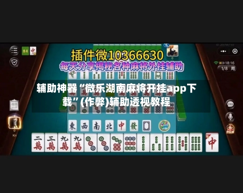 辅助神器“微乐湖南麻将开挂app下载”(作弊)辅助透视教程