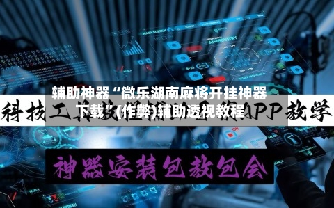 辅助神器“微乐湖南麻将开挂神器下载”(作弊)辅助透视教程-第2张图片