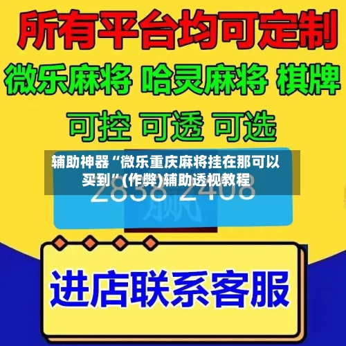 辅助神器“微乐重庆麻将挂在那可以买到”(作弊)辅助透视教程-第2张图片