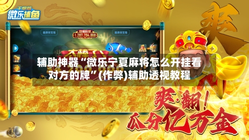 辅助神器“微乐宁夏麻将怎么开挂看对方的牌”(作弊)辅助透视教程-第2张图片