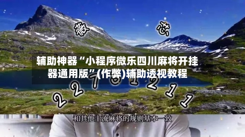 辅助神器“小程序微乐四川麻将开挂器通用版”(作弊)辅助透视教程-第3张图片