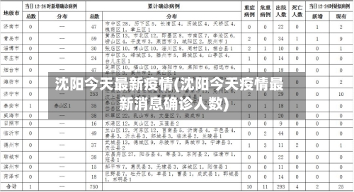 沈阳今天最新疫情(沈阳今天疫情最新消息确诊人数)-第2张图片
