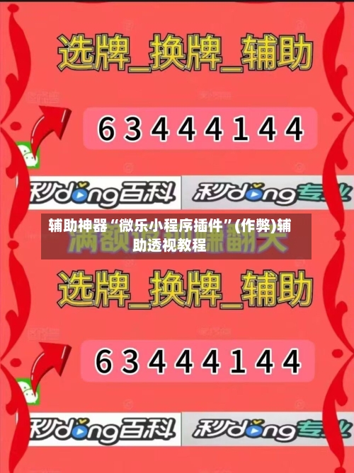 辅助神器“微乐小程序插件”(作弊)辅助透视教程