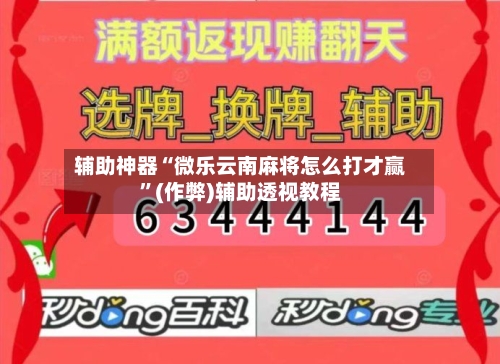 辅助神器“微乐云南麻将怎么打才赢”(作弊)辅助透视教程