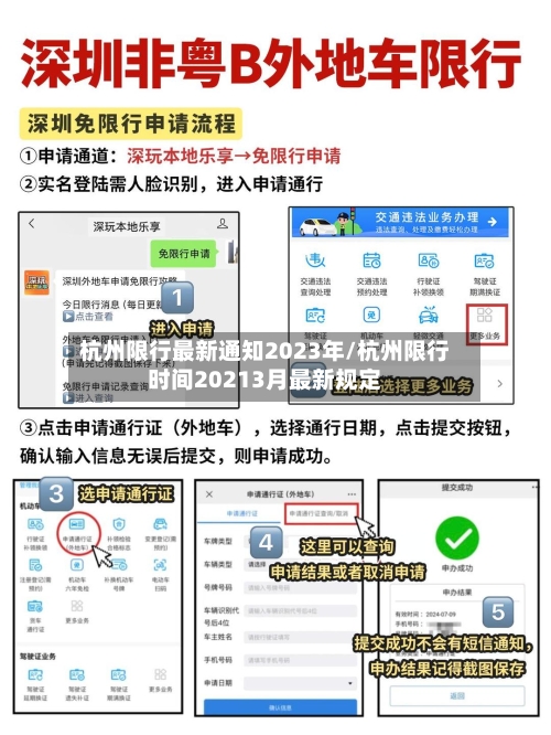 杭州限行最新通知2023年/杭州限行时间20213月最新规定-第2张图片