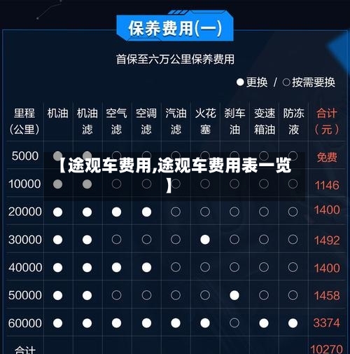 【途观车费用,途观车费用表一览】-第2张图片