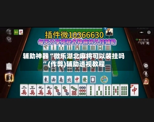 辅助神器“微乐湖北麻将可以装挂吗”(作弊)辅助透视教程