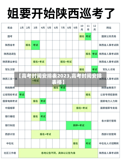 【高考时间安排表2023,高考时间安排表格】-第2张图片