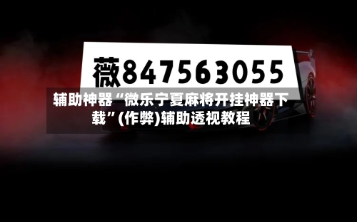 辅助神器“微乐宁夏麻将开挂神器下载”(作弊)辅助透视教程