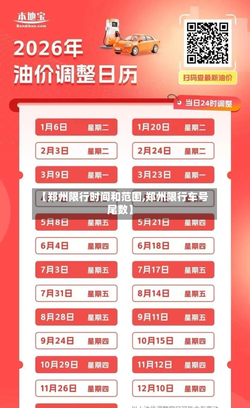 【郑州限行时间和范围,郑州限行车号尾数】