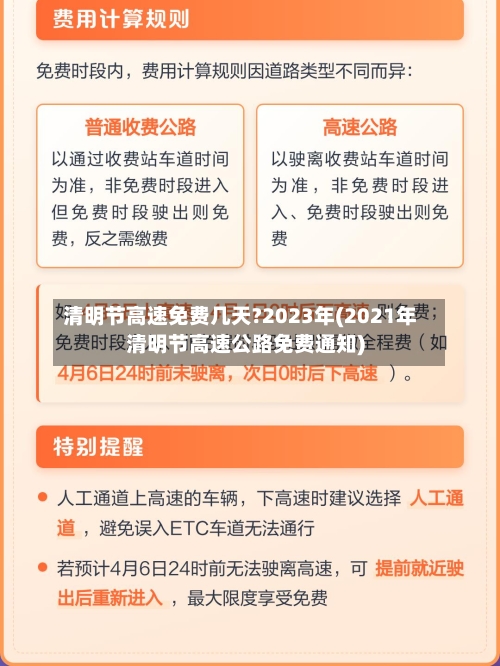 清明节高速免费几天?2023年(2021年清明节高速公路免费通知)