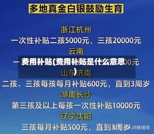 费用补贴(费用补贴是什么意思)-第2张图片